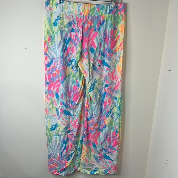 Lilly Pulitzer Women's Bal Harbour Palazzo Pants Sparkling Sands Size Medium - Picture 15 of 15